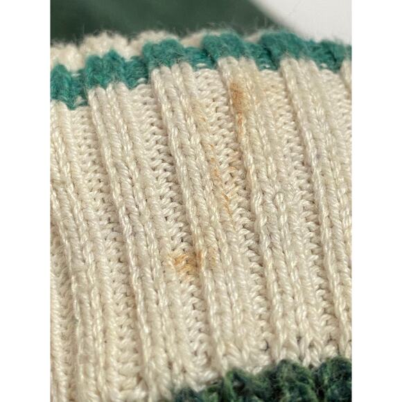 Roots Canada Sweatshirt Men’s 2XL Green Knit Pullover Made in Canada Heritage - Picture 10 of 10